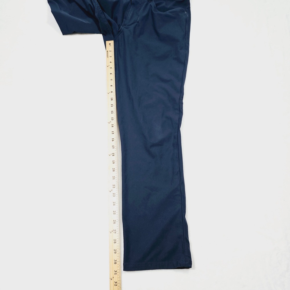 Lululemon ABC Pants Mens 34x31 Navy Blue Straight Technical Commuter Activewear - Picture 6 of 12